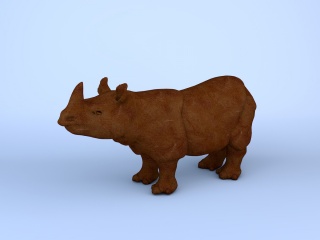 ACC雕塑-犀牛C4D模型