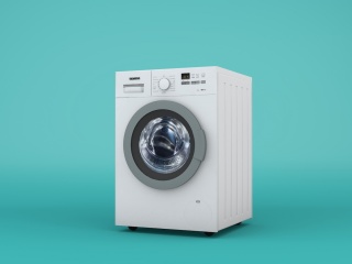 全自动滚筒洗衣机C4D模型