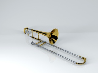 铜管乐器C4D模型