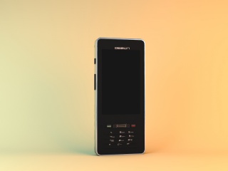 黑色手机C4D模型