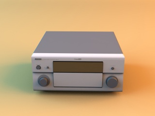 银灰色多媒体设备C4D模型