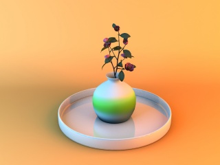 艺术花瓶C4D模型