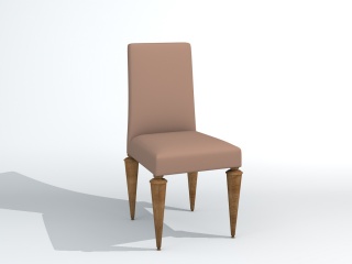 布艺欧式餐椅C4D模型