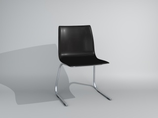 黑皮休闲椅C4D模型