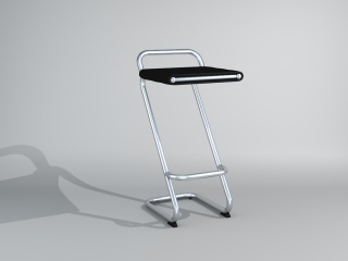 不锈钢吧椅C4D模型
