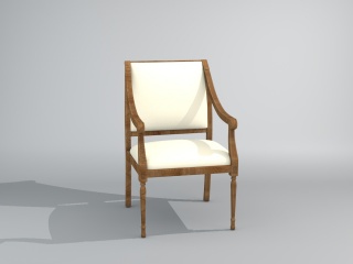 酒店餐厅椅C4D模型