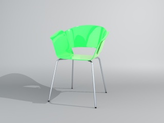 塑料办公椅C4D模型