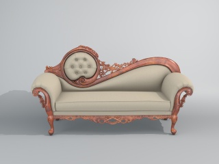 欧式贵妃椅C4D模型