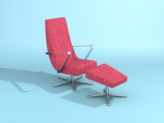 休闲椅和休闲凳C4D模型