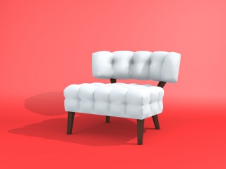 舒适的欧式沙发椅C4D模型