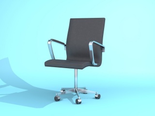 现代五星爪办公椅C4D模型