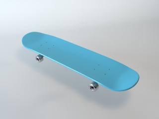 双翘滑板C4D模型