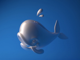 蓝色鲸鱼C4D模型
