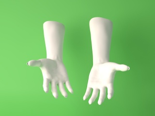 手势C4D模型