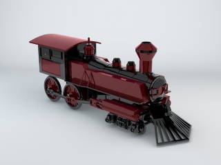 火车头C4D模型