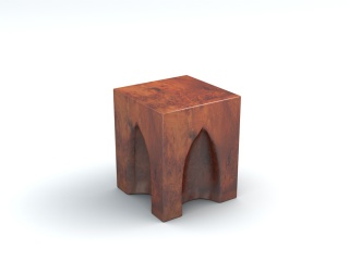 木雕凳C4D模型