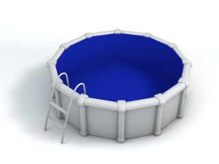 小型游泳池C4D模型