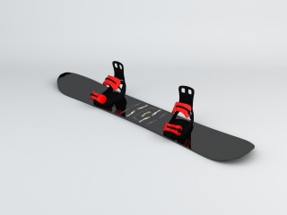 滑雪板C4D模型