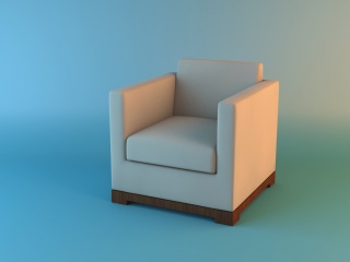 简易沙发C4D模型