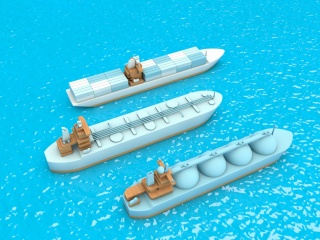 小船装饰品C4D模型