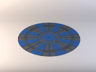 圆形地毯C4D模型
