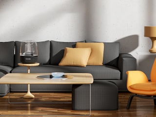 现代沙发C4D模型
