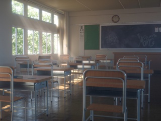 现代教室C4D模型