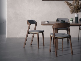 木桌椅C4D模型