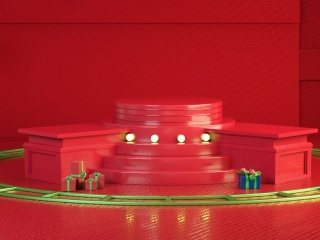 网红舞台C4D模型