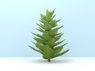 翠绿棕榈树C4D模型