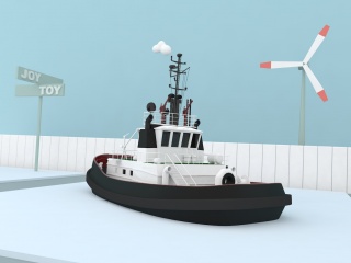 船支C4D模型