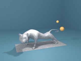 动物雕塑C4D模型