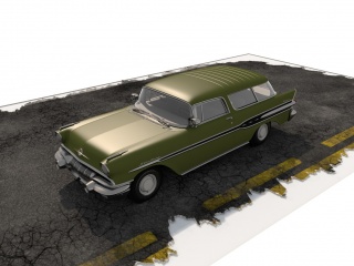 现代交通工具汽车C4D模型