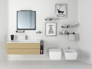 卫生间浴室柜C4D模型