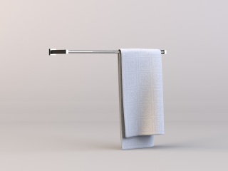 现代浴架毛巾C4D模型