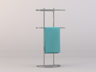 现代浴架毛巾C4D模型