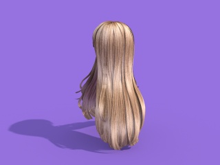女士发型C4D模型