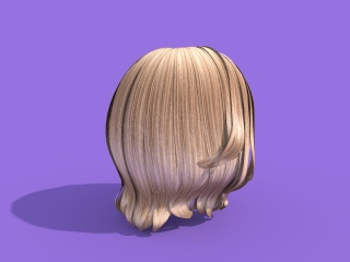 女士发型C4D模型