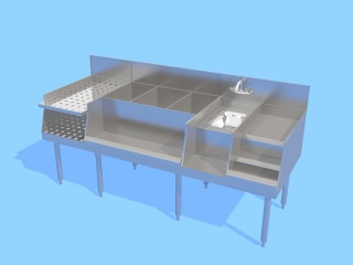 洗菜盆C4D模型