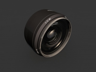 现代相机镜头C4D模型