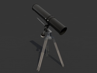 望远镜C4D模型