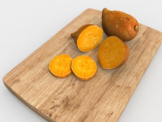 蔬菜蜜薯C4D模型