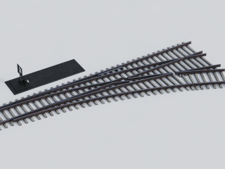 火车车轨C4D模型