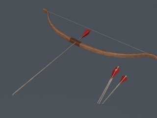 弓箭C4D模型
