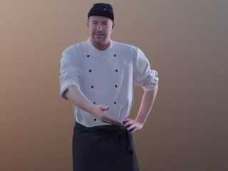 厨师C4D模型