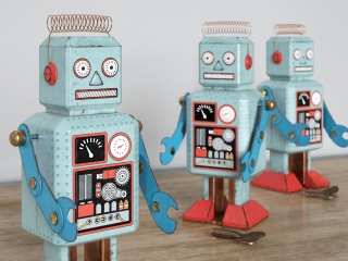 儿童玩具机器人C4D模型