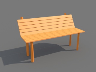 现代风格户外椅子C4D模型