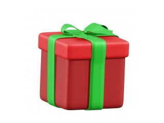 圣诞节装饰礼物盒C4D模型