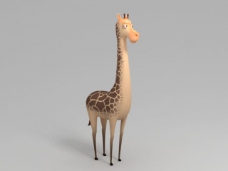 长颈鹿C4D模型