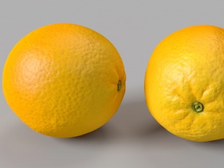 现代水果橙子C4D模型
